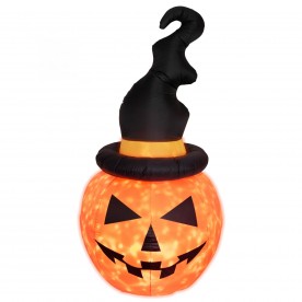 Felfújható Halloween tök, 180 cm, belső LED projektorral - KD 180 T